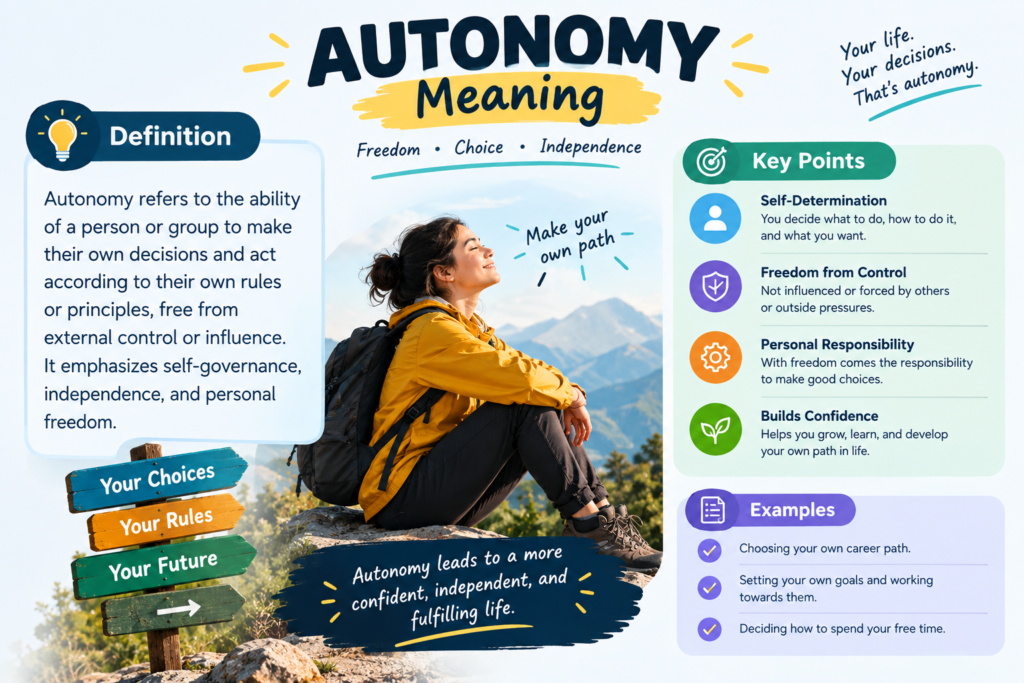 Autonomy Meaning