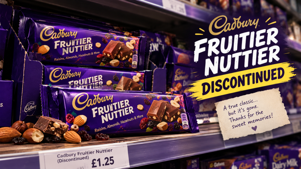 Cadbury Fruitier Nuttier Discontinued