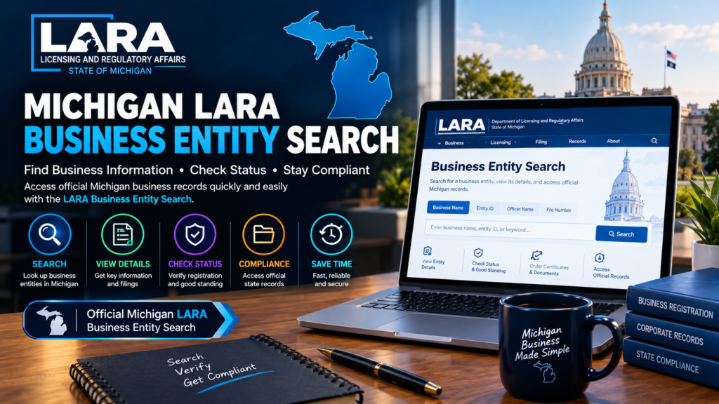 Michigan LARA Business Entity Search