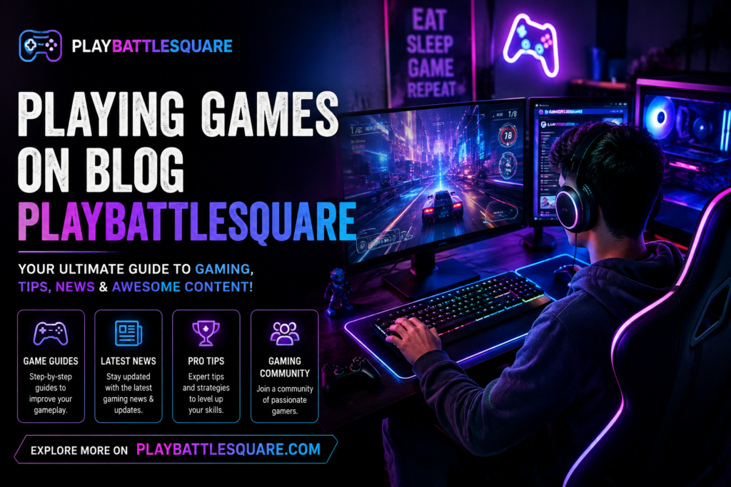 Playing Games on Blog PlayBattleSquare