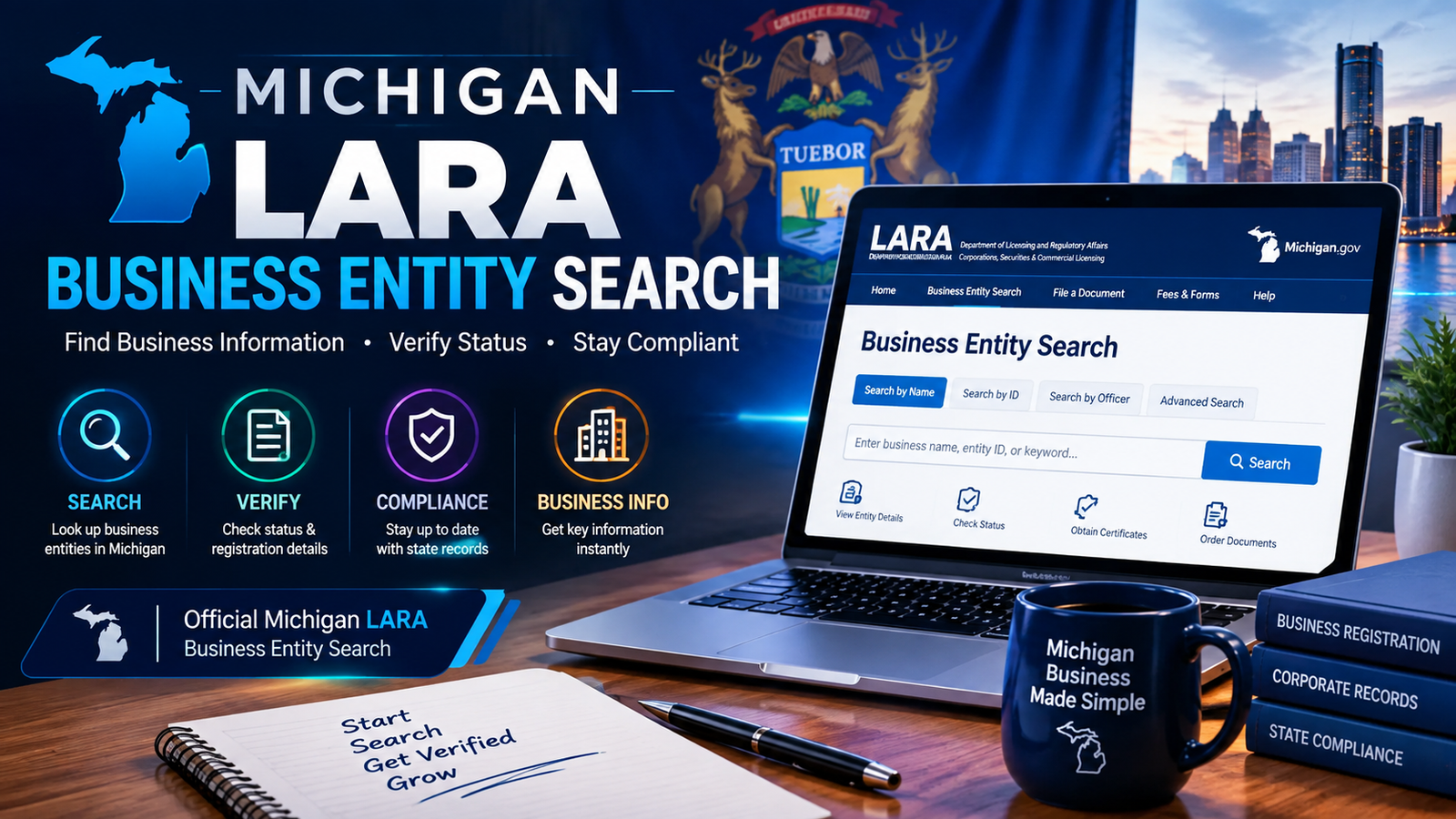 Michigan LARA Business Entity Search