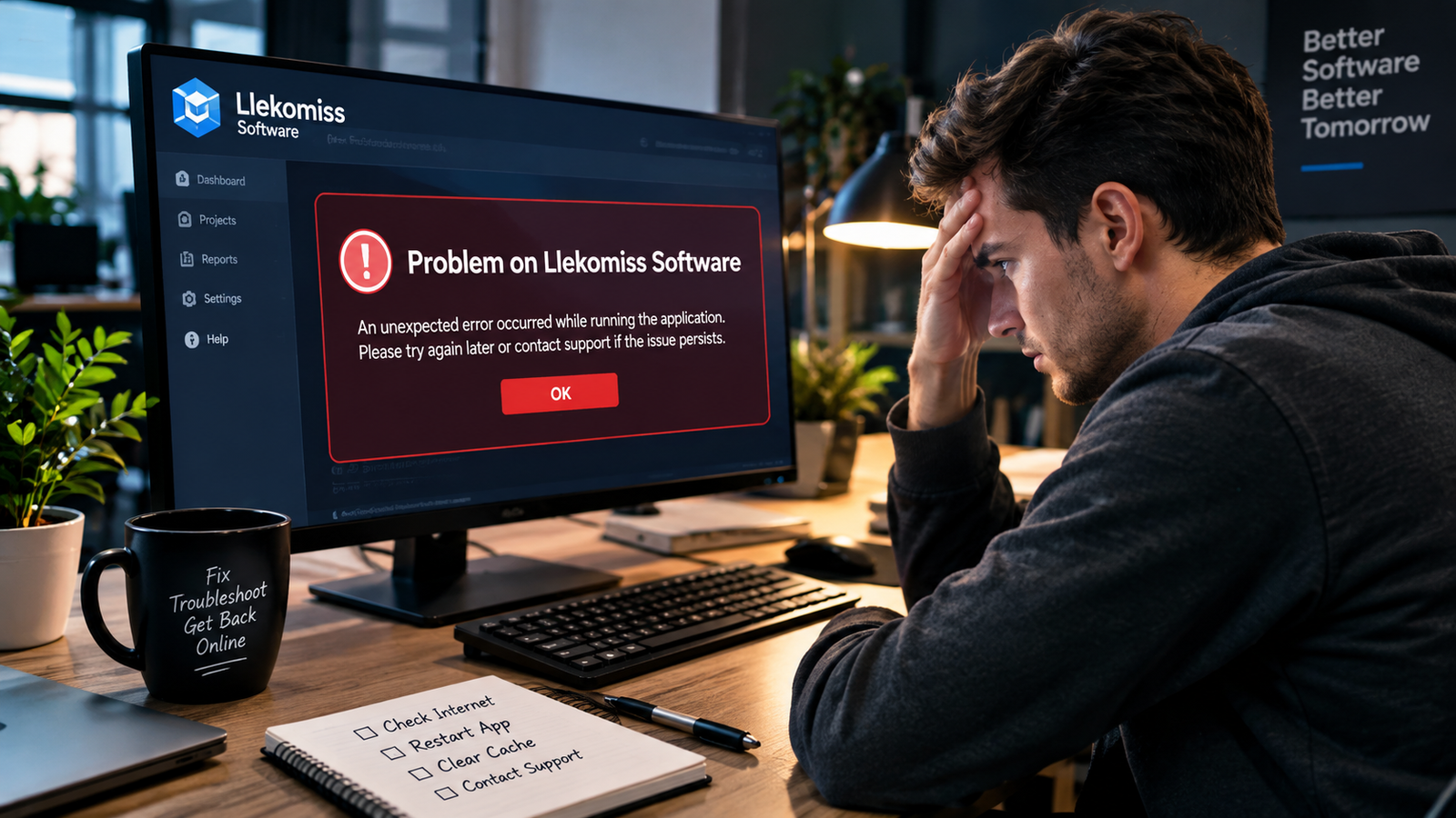 Problem on Llekomiss Software