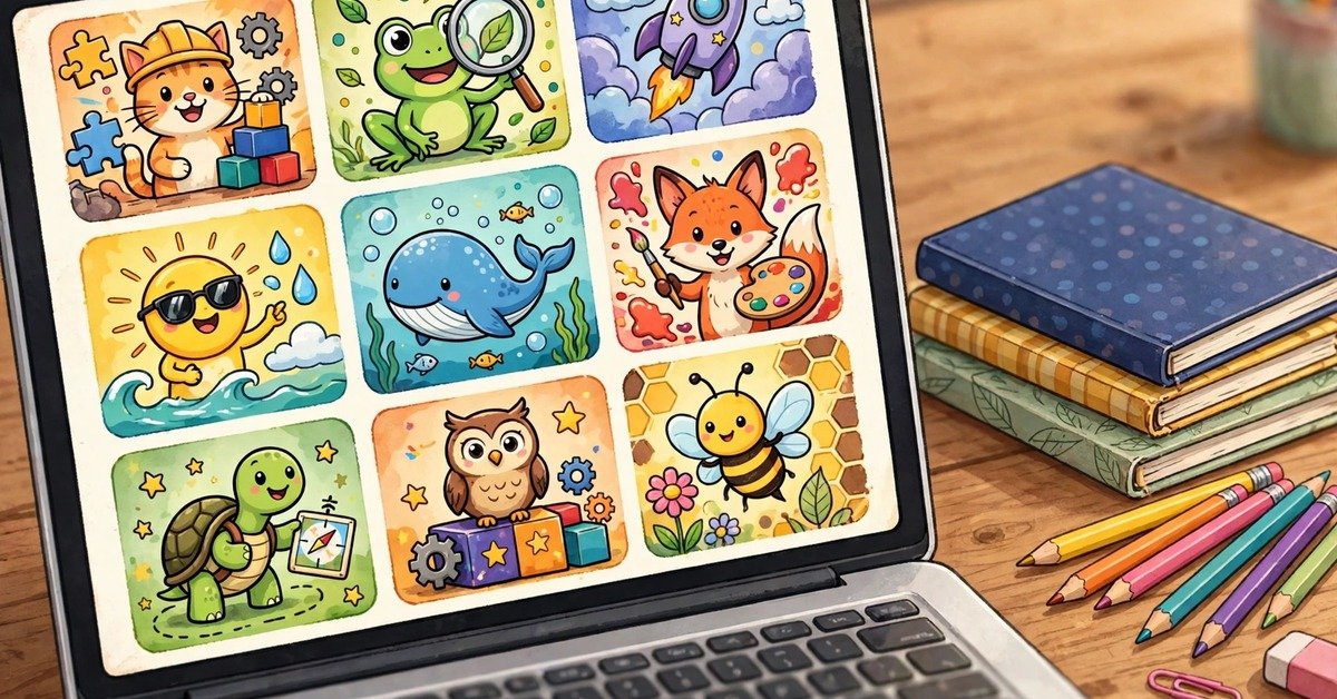 Classroom15x game categories on laptop