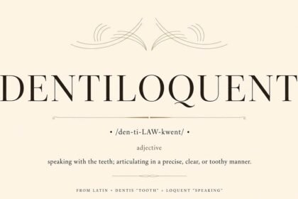 Dentiloquent: The Rare Word for Speaking Through the Teeth