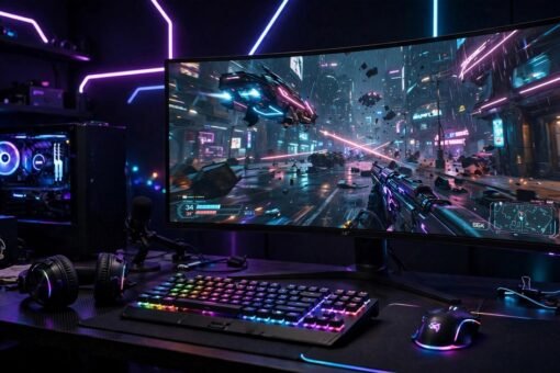 tech hacks pblinuxgaming - Linux gaming setup with RGB keyboard and mouse